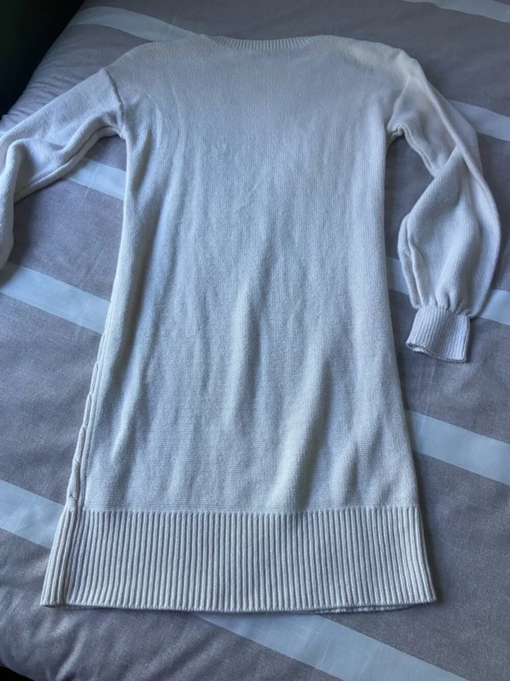 Like New GAP Girls Cream Cable Knit Sweater Dress Sz XXL